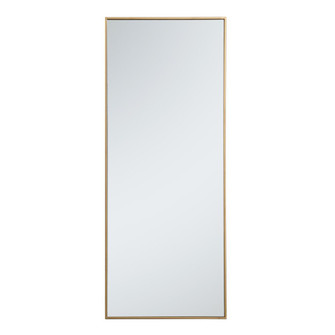 Metal Frame Rectangle Mirror 24 Inch in Brass (758|MR42460BR)