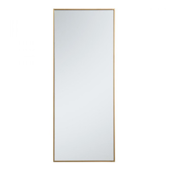 Metal frame rectangle mirror 24 inch in Brass (758|MR42460BR)