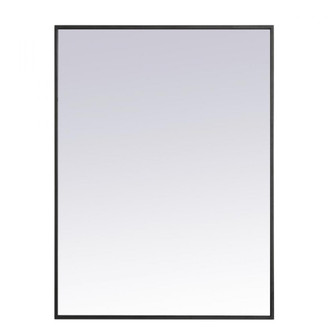Metal frame rectangle mirror 27 inch in Black (758|MR42736BK)