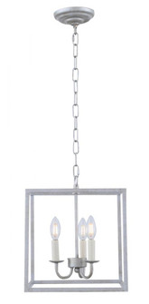 Eclipse 3 light Vintage Silver pendant (758|LD6105D12S)