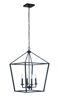 Flynt 4 Light Large Foyer in Flat Black (20|52936-FB)