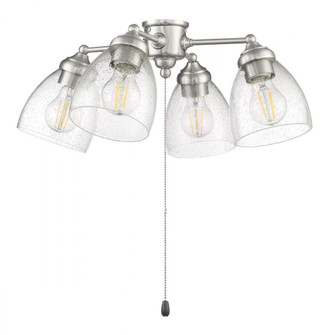 4 Light with Clear Seeded Glass w/4x7w LED (20|LK401105-BNK-LED)