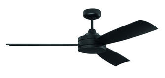 Inspo 54'' 3-Blade Ceiling Fan Indoor/Outdoor (Damp) in Flat Black w/ Flat Black Blades; Not Ligh (20|INS54FB3)