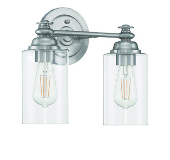 Dardyn 2 Light Vanity in Brushed Polished Nickel (Clear Glass) (20|49802-BNK-C)