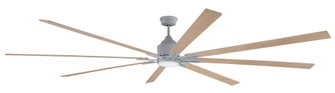 Fleming 100'' 8-Blade Indoor/Outdoor (Damp) Ceiling Fan in Aged Galvanized w/ Driftwood Blades; L (20|FLE100AGV8)