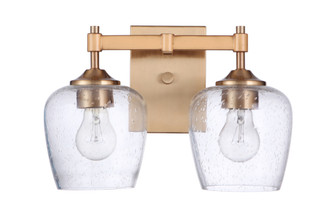 Stellen 2 Light Vanity in Satin Brass (20|12413SB2)