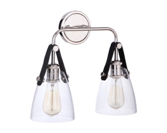 Hagen 2 Light Wall Sconce in Polished Nickel (20|51362-PLN)