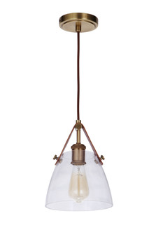 Hagen 1 Light Pendant in Vintage Brass (20|51391-VB)