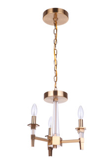 Tarryn 3 Light Convertible Semi Flush in Satin Brass (20|53253-SB)