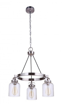 Foxwood 3 Light Chandelier in Brushed Polished Nickel (20|53623-BNK)