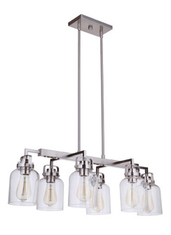 Foxwood 6 Light Island in Brushed Polished Nickel (20|53676-BNK)