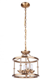 Marlowe 4 Light Convertible Semi Flush in Satin Brass (20|53754-SB)