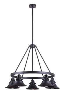 Union 5 Light Outdoor Chandelier in Oiled Bronze Gilded (20|54025-OBG)