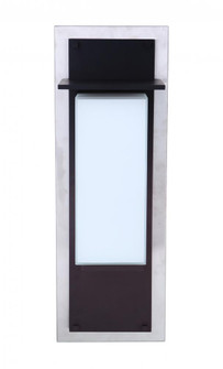 Heights 1 Light Medium Outdoor LED Wall Lantern in Stainless Steel/Midnight (20|ZA2512-SSMN-LED)