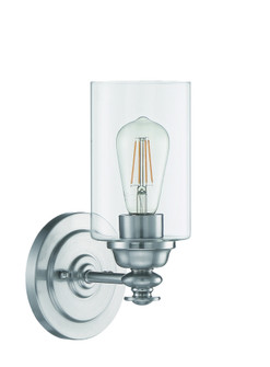 Dardyn 1 Light Wall Sconce in Brushed Polished Nickel (Clear Glass) (20|49801-BNK-C)