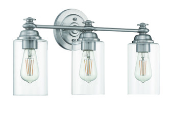Dardyn 3 Light Vanity in Brushed Polished Nickel (Clear Glass) (20|49803-BNK-C)