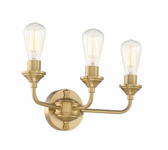 Bridgestone 3 Light Vanity in Satin Brass (20|53003-SB)