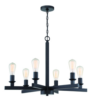 Chicago 6 Light Chandelier in Flat Black (20|53126-FB)