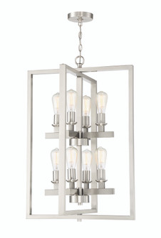 Chicago 8 Light Foyer in Brushed Polished Nickel (20|53138-BNK)