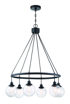 Que 6 Light Chandelier in Flat Black (20|53326-FB)