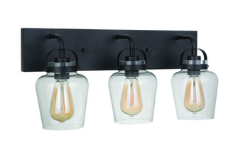 Trystan 3 Light Vanity in Flat Black (20|53503-FB)