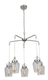 Trystan 5 Light Chandelier in Brushed Polished Nickel (20|53525-BNK)