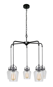 Trystan 5 Light Chandelier in Flat Black (20|53525-FB)