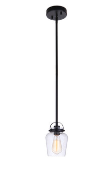 Trystan 1 Light Mini Pendant in Flat Black (20|53591-FB)