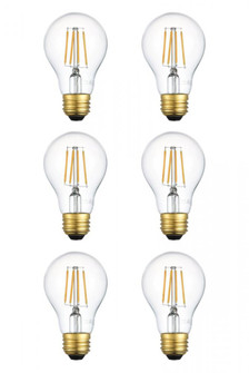 LED 3000K nostalgic filament 6 watts 600 lumens A19 light bulb (758|A19LED103-6PK)