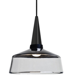 Besa, Baron 10 Cord Pendant, Black/Clear, Black Finish, 1x9W LED (127|1JC-BARON10BK-LED-BK)