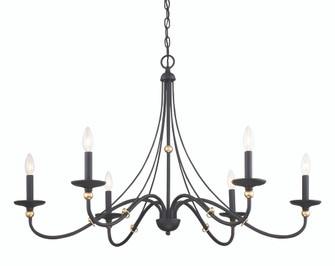 Westchester County - 6 Light - 40'' Chandelier (10|1046-677)