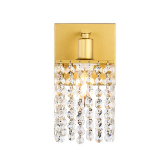 Phineas 1 Light Brass and Clear Crystals Wall Sconce (758|LD7006BR)