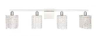 Phineas 4 light Chrome and Clear Crystals wall sconce (758|LD7013C)