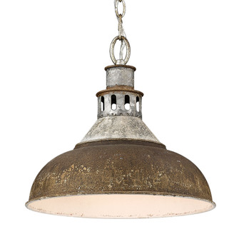 Golden Lighting Kinsley 1-light Pendant in Antique Rust shade (36|0865-L AGV-RUST)