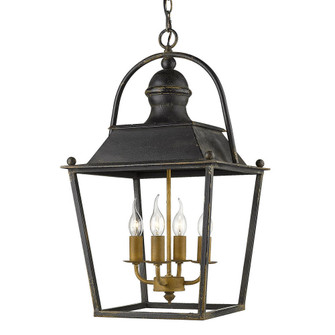 Christoff 4 Light Pendant in Antique Black Iron (36|0888-4P ABI)