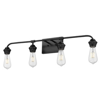 Golden Lighting Ormond 4-light Vanity in Matte Black (36|2120-BA4 BLK)