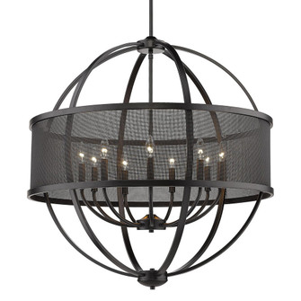 9 Light Chandelier (36|3167-9 BLK-BLK)