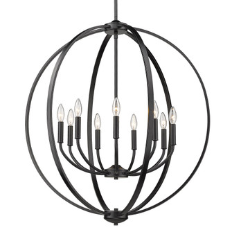 Golden Lighting Colson 9-light Chandelier in Matte Black (36|3167-9 BLK)
