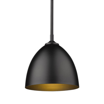 Zoey Small Pendant in Matte Black with Matte Black Shade (36|6956-S BLK-BLK)