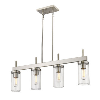 Golden Lighting Winslett 4-light Island Light in Pewter (36|7011-LP PW-CLR)