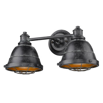 Golden Lighting Bartlett 2-light Vanity in Black Patina (36|7312-BA2 BP)