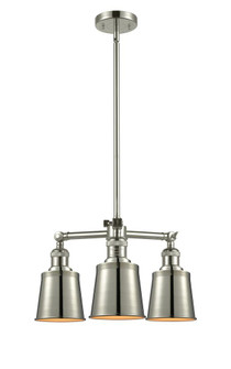 Addison - 3 Light - 19 inch - Polished Nickel - Stem Hung - Chandelier (3442|207-PN-M9)