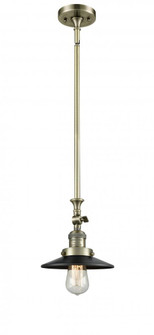 Railroad - 1 Light - 8 inch - Antique Brass - Stem Hung - Adjustable Mini Pendant (3442|206-AB-M6-LED)