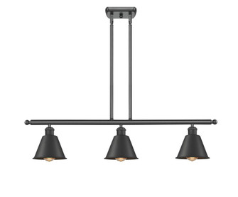 Smithfield - 3 Light - 36 inch - Matte Black - Stem hung - Island Light (3442|516-3I-BK-M8)