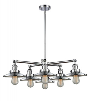 Railroad 6 Light Chandelier (3442|207-6CR-PC-M7)