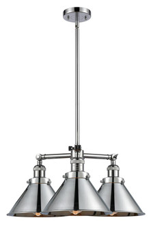 Briarcliff - 3 Light - 24 inch - Polished Chrome - Stem Hung - Chandelier (3442|207-PC-M10)