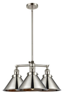Briarcliff - 3 Light - 24 inch - Polished Nickel - Stem Hung - Chandelier (3442|207-PN-M10-LED)