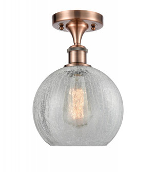 Athens - 1 Light - 8 inch - Antique Copper - Semi-Flush Mount (3442|516-1C-AC-G125)