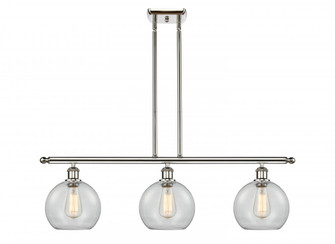 Athens - 3 Light - 36 inch - Polished Nickel - Stem hung - Island Light (3442|516-3I-PN-G122-LED)