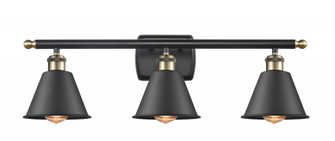 Smithfield - 3 Light - 27 inch - Black Antique Brass - Bath Vanity Light (3442|516-3W-BAB-M8-LED)